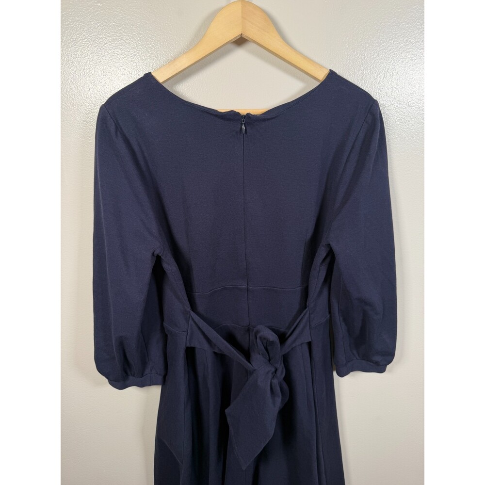 Boden Benedicta Ponte Dress Size 20 R Navy Blue Preppy Work Career Mod Retro - Picture 7 of 11